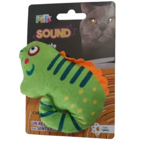 JUGUETE PARA GATO CON SONIDO CAMALEON