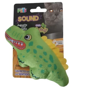JUGUETE PARA GATO CON SONIDO COCODRILO
