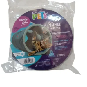 JUGUETE PARA GATO TUNEL PLEGABLE