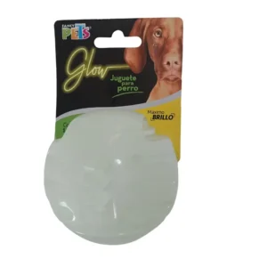 JUGUETE PARA PERRO PELOTA BRILLA OBSCURIDAD