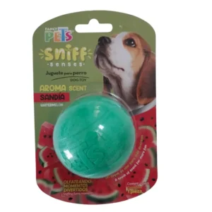 JUGUETE PARA PERRO PELOTA CON AROMA A SANDIA