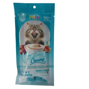 PREMIO PARA GATO CREMOSO JUMMY SABOR ATUN Y SALMON